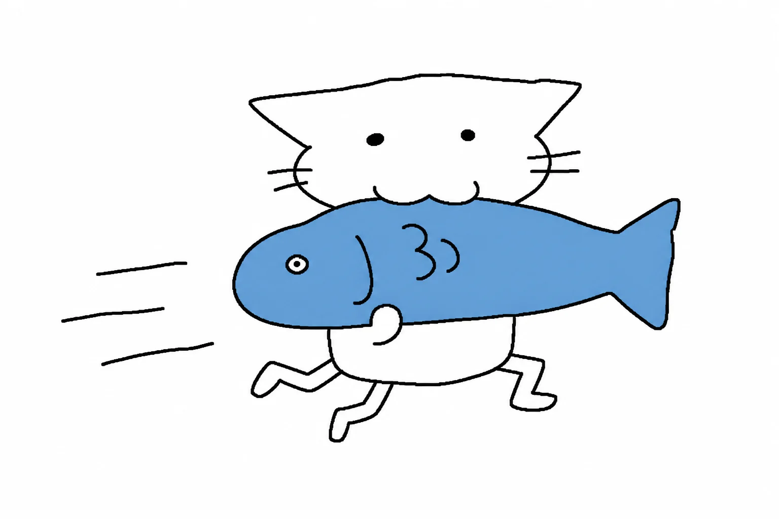 running with the fish